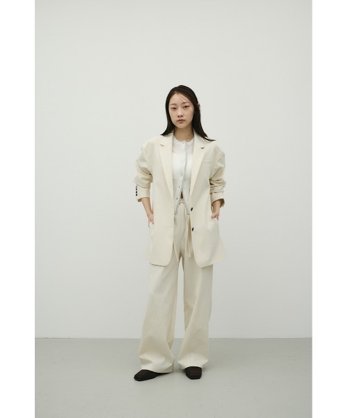 STYLEMIXER(スタイルミキサー)の「ハイラインワイドパンツ(スラックス・レディース・ライトカーキ/アイボリー/ブラック・SMALL/MEDIUM)」の7枚目の写真