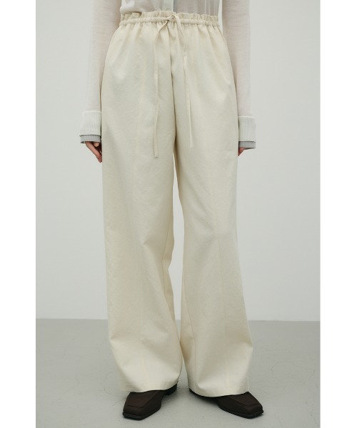 STYLEMIXER(スタイルミキサー)の「ハイラインワイドパンツ(スラックス・レディース・ライトカーキ/アイボリー/ブラック・SMALL/MEDIUM)」の9枚目の写真