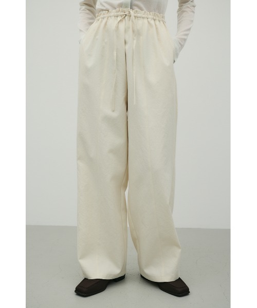 STYLEMIXER(スタイルミキサー)の「ハイラインワイドパンツ(スラックス・レディース・ライトカーキ/アイボリー/ブラック・SMALL/MEDIUM)」の10枚目の写真