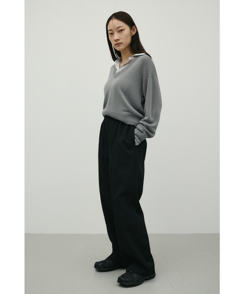 STYLEMIXER(スタイルミキサー)の「ハイラインワイドパンツ(スラックス・レディース・ライトカーキ/アイボリー/ブラック・SMALL/MEDIUM)」の21枚目の写真