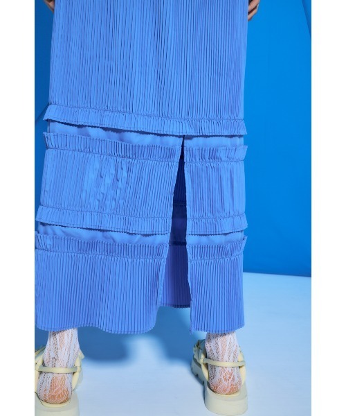 ENFOLD(エンフォルド)の「STRAIGHT PLEATS SKIRT(スカート・レディース・サックスブルー・38/36)」の8枚目の写真