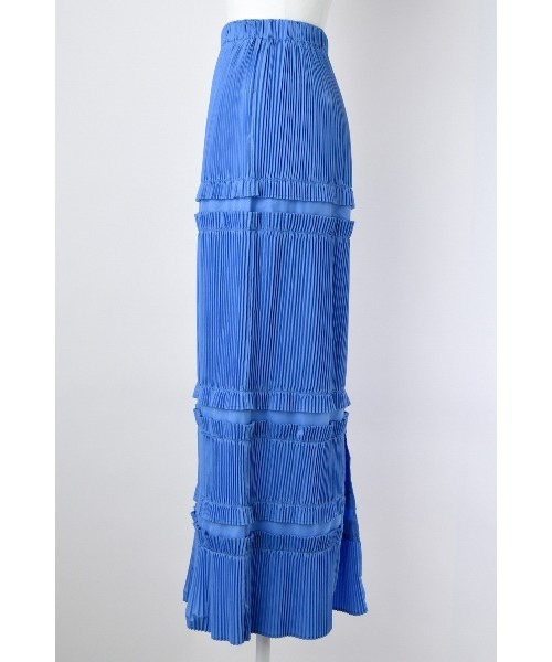 ENFOLD(エンフォルド)の「STRAIGHT PLEATS SKIRT(スカート・レディース・サックスブルー・38/36)」の9枚目の写真