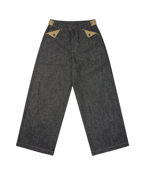 AAKAM(アーカム)の「Bonnie Pocket Denim Pants (Black)(デニムパンツ・レディース・その他・1/2)」の2枚目の写真