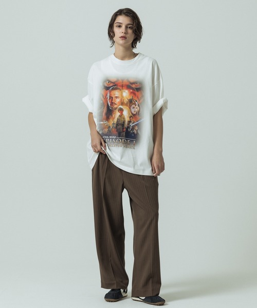 SLICK(スリック)の「【SLICK/スリック】Pinstripe Tech Twill Two Tuck Slacks/ピンストライプテックツイルツータックスラックス/ワイドパンツ(スラックス・メンズ・ブラック/ブラウン/グレー・2/1/3)」の6枚目の写真