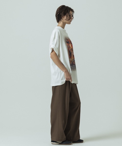 SLICK(スリック)の「【SLICK/スリック】Pinstripe Tech Twill Two Tuck Slacks/ピンストライプテックツイルツータックスラックス/ワイドパンツ(スラックス・メンズ・ブラック/ブラウン/グレー・2/1/3)」の7枚目の写真
