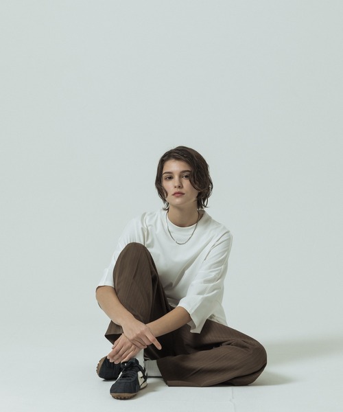 SLICK(スリック)の「【SLICK/スリック】Pinstripe Tech Twill Two Tuck Slacks/ピンストライプテックツイルツータックスラックス/ワイドパンツ(スラックス・メンズ・ブラック/ブラウン/グレー・2/1/3)」の10枚目の写真