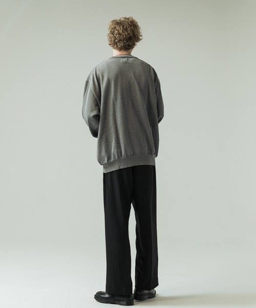 SLICK(スリック)の「【SLICK/スリック】Pinstripe Tech Twill Two Tuck Slacks/ピンストライプテックツイルツータックスラックス/ワイドパンツ(スラックス・メンズ・ブラック/ブラウン/グレー・2/1/3)」の14枚目の写真