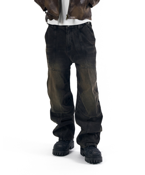 AAKAM(アーカム)の「Knee Panel Biker Denim Pants (Black)(デニムパンツ・レディース・その他・1/2)」の10枚目の写真