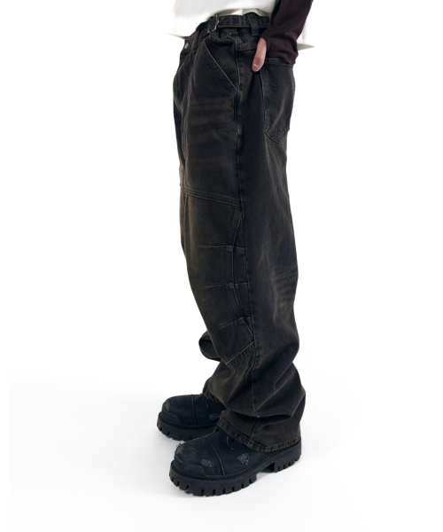 AAKAM(アーカム)の「Knee Panel Biker Denim Pants (Black)(デニムパンツ・レディース・その他・1/2)」の12枚目の写真