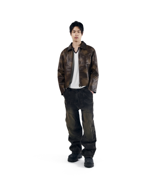 AAKAM(アーカム)の「Knee Panel Biker Denim Pants (Black)(デニムパンツ・レディース・その他・1/2)」の16枚目の写真