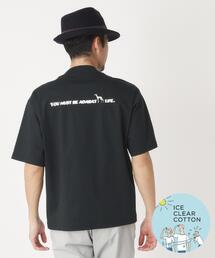 接触冷感/抗菌防臭/消臭 アイスクリアコットンポケTシャツ