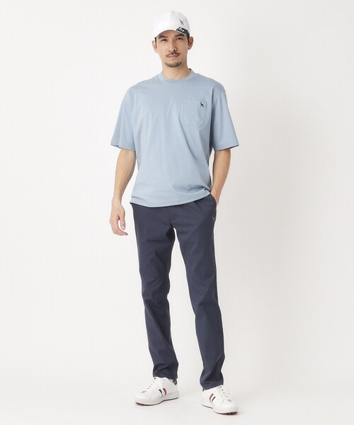 adabat（アダバット）の「接触冷感/抗菌防臭/消臭 アイスクリアコットンポケTシャツ（Tシャツ/カットソー・メンズ・サックスブルー/ネイビー/ホワイト・46/48/50）」の19枚目の写真
