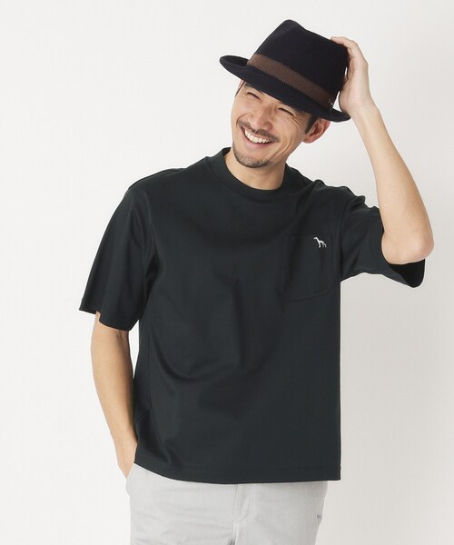 adabat（アダバット）の「接触冷感/抗菌防臭/消臭 アイスクリアコットンポケTシャツ（Tシャツ/カットソー・メンズ・サックスブルー/ネイビー/ホワイト・46/48/50）」の16枚目の写真