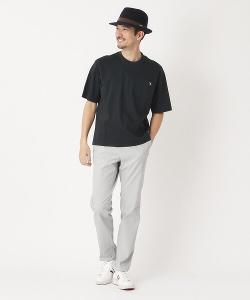 adabat（アダバット）の「接触冷感/抗菌防臭/消臭 アイスクリアコットンポケTシャツ（Tシャツ/カットソー・メンズ・サックスブルー/ネイビー/ホワイト・46/48/50）」の15枚目の写真