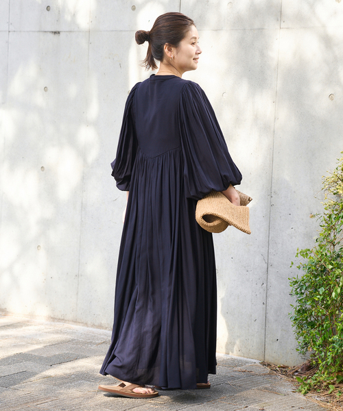 JOURNAL STANDARD(ジャーナルスタンダード)の「インディアクロスエンブロイダリーワンピース(ワンピース・レディース・ブラウン/ネイビー・FREE)」の10枚目の写真