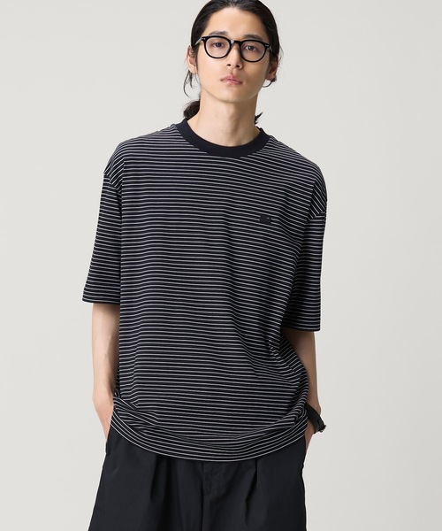 オンライン限定】LACOSTE オーバーサイズ ボーダー リンガーネック