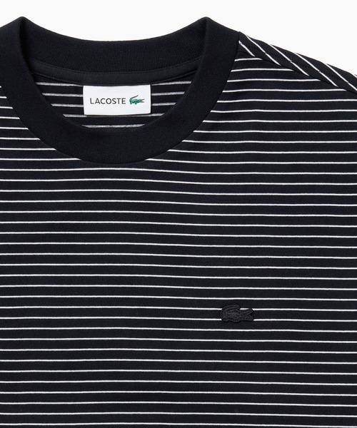 LACOSTE(ラコステ)の「【オンライン限定】LACOSTE オーバーサイズ ボーダー リンガーネック 半袖Tシャツ(Tシャツ/カットソー・メンズ・ブラウン/ブラック・2/3/4/5/6)」の9枚目の写真