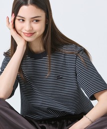 LACOSTE（ラコステ）の「【オンライン限定】LACOSTE  オーバーサイズ ボーダー リンガーネック 半袖Tシャツ（Tシャツ/カットソー）」