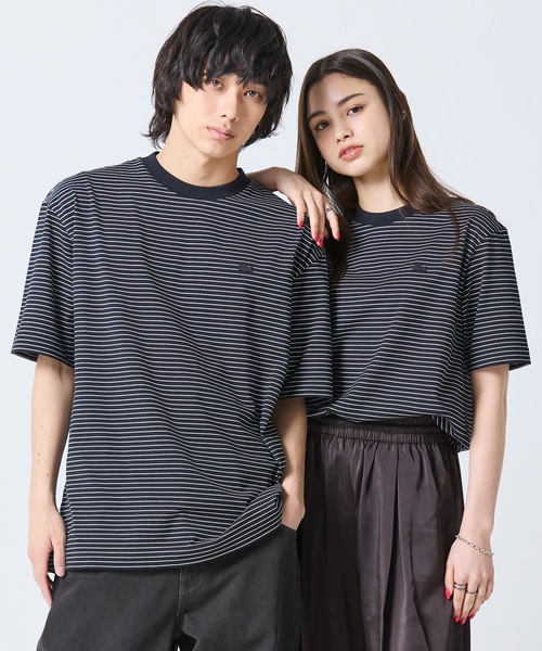 LACOSTE(ラコステ)の「【オンライン限定】LACOSTE オーバーサイズ ボーダー リンガーネック 半袖Tシャツ(Tシャツ/カットソー・メンズ・ブラウン/ブラック・2/3/4/5/6)」の16枚目の写真