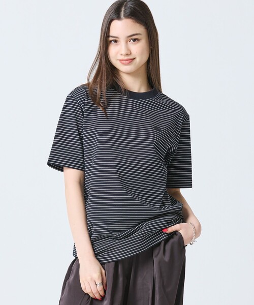 LACOSTE(ラコステ)の「【オンライン限定】LACOSTE オーバーサイズ ボーダー リンガーネック 半袖Tシャツ(Tシャツ/カットソー・メンズ・ブラウン/ブラック・2/3/4/5/6)」の19枚目の写真