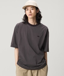 LACOSTE（ラコステ）の「【オンライン限定】LACOSTE  オーバーサイズ ボーダー リンガーネック 半袖Tシャツ（Tシャツ/カットソー）」