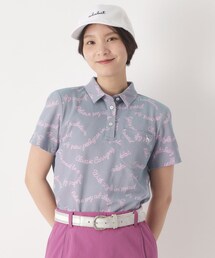 adabat | シャンブレープリント半袖ポロシャツ(ポロシャツ)