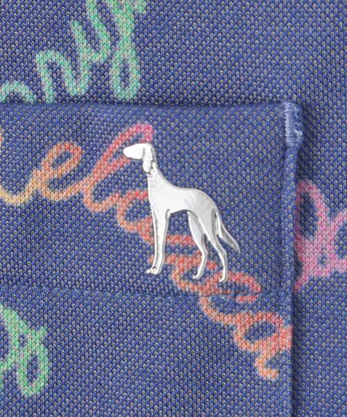 adabat（アダバット）の「シャンブレープリント半袖ポロシャツ（ポロシャツ・レディース・ネイビー系/パープル系1・42/40/38）」の10枚目の写真