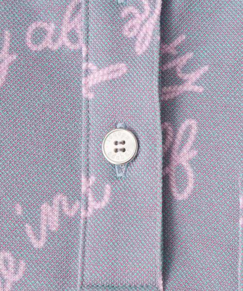 adabat（アダバット）の「シャンブレープリント半袖ポロシャツ（ポロシャツ・レディース・ネイビー系/パープル系1・42/40/38）」の17枚目の写真