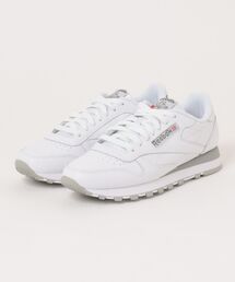 Reebok リーボック CLASSIC LEATHER レディースレザースニーカー(クラシックレザー) 107421 100008789 フットウェアホワイト/ピュアグレー3/ピュアグレー