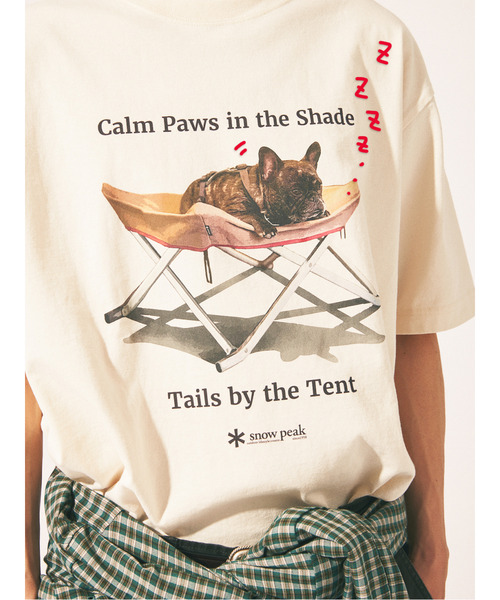 Snow Peak（スノーピーク）の「snow peak / スノーピーク 別注 キャンプ ドッグ Tシャツ（Tシャツ/カットソー・メンズ・ストーン・X-LARGE/LARGE/MEDIUM）」の15枚目の写真