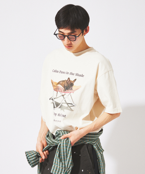 Snow Peak（スノーピーク）の「snow peak / スノーピーク 別注 キャンプ ドッグ Tシャツ（Tシャツ/カットソー・メンズ・ストーン・X-LARGE/LARGE/MEDIUM）」の11枚目の写真