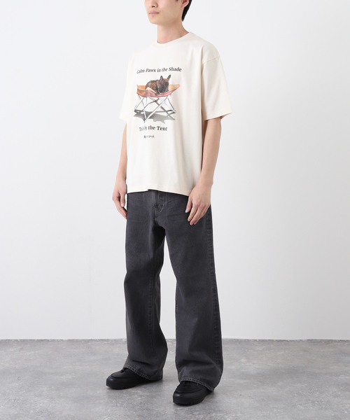 Snow Peak(スノーピーク)の「snow peak / スノーピーク 別注 キャンプ ドッグ Tシャツ(Tシャツ/カットソー・メンズ・ストーン・X-LARGE/LARGE/MEDIUM)」の17枚目の写真