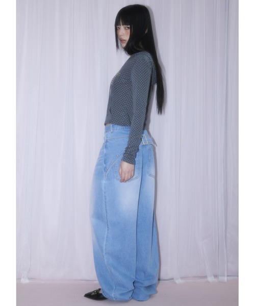 A'GEM/9 × .kom 『NIIER NOR/ニーアノア』 BACK-LAP BALLOON PANTS