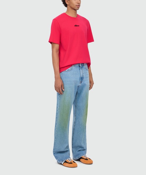 MSGM（エムエスジーエム）の「MSGM アレンジエンブロイダリーロゴ Tシャツ（Tシャツ/カットソー・メンズ・ローズ・L/S）」の4枚目の写真