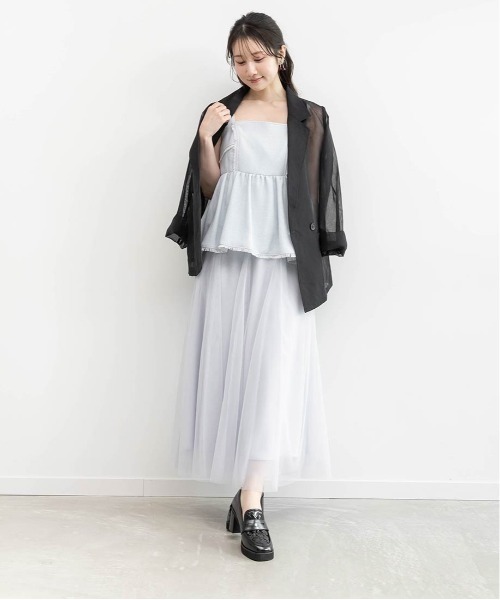 RANDA（ランダ）の「シアーテーラードジャケット（ブルゾン・レディース・ブラック/ブラウン/ホワイト・0/1）」の15枚目の写真