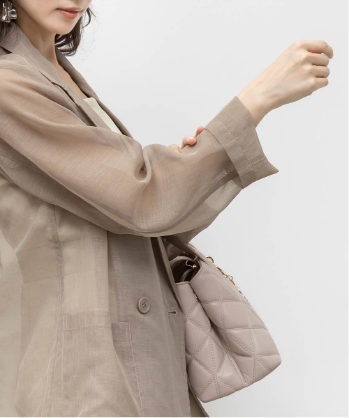 RANDA（ランダ）の「シアーテーラードジャケット（ブルゾン・レディース・ブラック/ブラウン/ホワイト・0/1）」の18枚目の写真