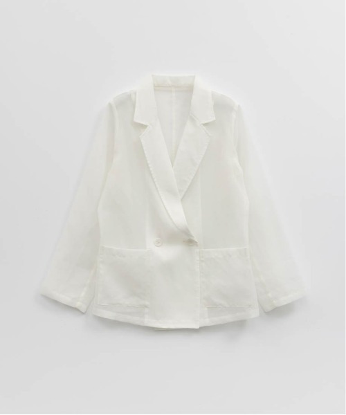 RANDA（ランダ）の「シアーテーラードジャケット（ブルゾン・レディース・ブラック/ブラウン/ホワイト・0/1）」の22枚目の写真