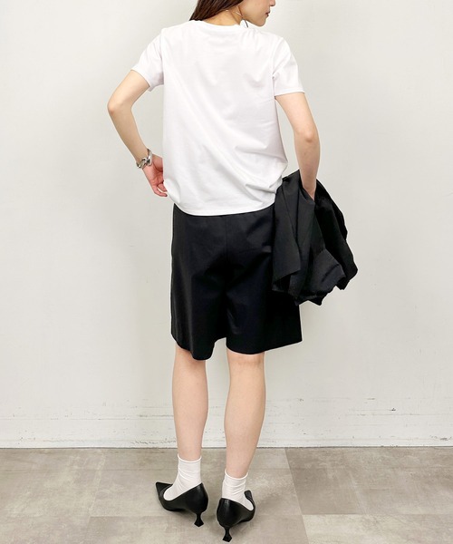 Lo-Fi(ローファイ)の「【WEB限定】エンボス箔プリントTシャツ(Tシャツ/カットソー・レディース・ブラック/カーキ/オフホワイト・M)」の10枚目の写真