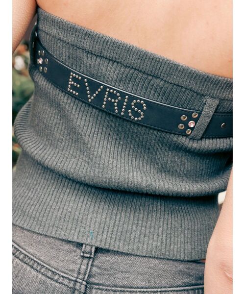 EVRIS（エヴリス）の「オリジナルロゴスタッズベルト（ベルト・レディース・ブラック/ホワイト・FREE）」の13枚目の写真