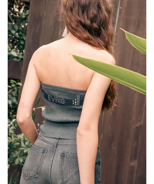 EVRIS（エヴリス）の「オリジナルロゴスタッズベルト（ベルト・レディース・ブラック/ホワイト・FREE）」の14枚目の写真