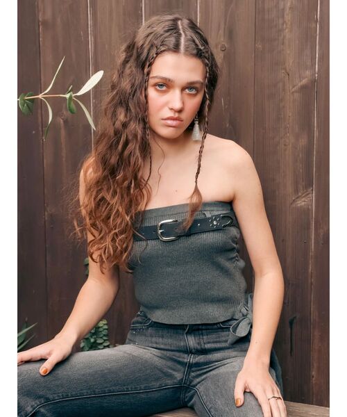 EVRIS（エヴリス）の「オリジナルロゴスタッズベルト（ベルト・レディース・ブラック/ホワイト・FREE）」の15枚目の写真