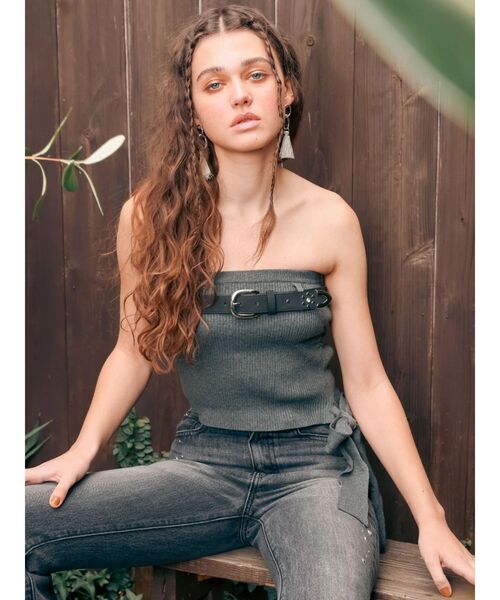 EVRIS（エヴリス）の「オリジナルロゴスタッズベルト（ベルト・レディース・ブラック/ホワイト・FREE）」の16枚目の写真