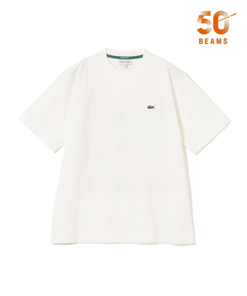 LACOSTE(ラコステ)の「【別注】LACOSTE / アーカイブバッジ Tシャツ(Tシャツ/カットソー・メンズ・ホワイト/ブラック・5/4/3/2/1)」の2枚目の写真