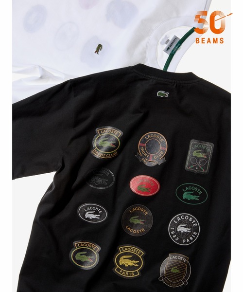 LACOSTE(ラコステ)の「【別注】LACOSTE / アーカイブバッジ Tシャツ(Tシャツ/カットソー・メンズ・ホワイト/ブラック・5/4/3/2/1)」の3枚目の写真