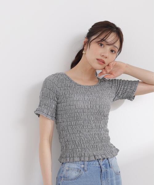 PROPORTION BODY DRESSING(プロポーションボディドレッシング)の「バックオープンシャーリングトップス / 1216160401(Tシャツ/カットソー・レディース・ピンク/ブラック/ブラック系その他・FREE)」の6枚目の写真