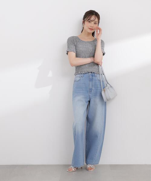 PROPORTION BODY DRESSING(プロポーションボディドレッシング)の「バックオープンシャーリングトップス / 1216160401(Tシャツ/カットソー・レディース・ピンク/ブラック/ブラック系その他・FREE)」の8枚目の写真