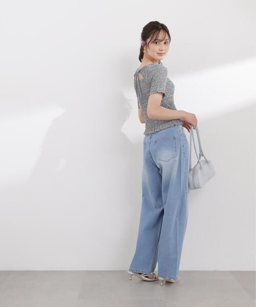 PROPORTION BODY DRESSING(プロポーションボディドレッシング)の「バックオープンシャーリングトップス / 1216160401(Tシャツ/カットソー・レディース・ピンク/ブラック/ブラック系その他・FREE)」の11枚目の写真