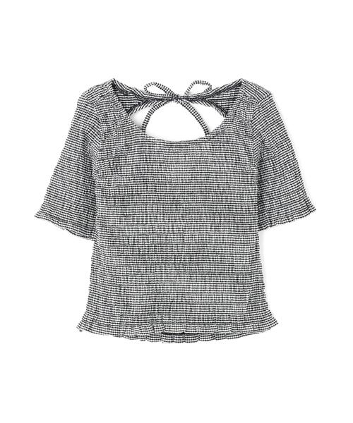 PROPORTION BODY DRESSING(プロポーションボディドレッシング)の「バックオープンシャーリングトップス / 1216160401(Tシャツ/カットソー・レディース・ピンク/ブラック/ブラック系その他・FREE)」の13枚目の写真