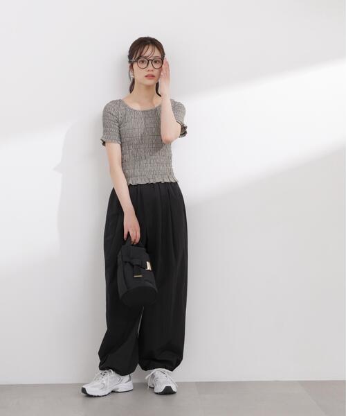 PROPORTION BODY DRESSING(プロポーションボディドレッシング)の「バックオープンシャーリングトップス / 1216160401(Tシャツ/カットソー・レディース・ピンク/ブラック/ブラック系その他・FREE)」の16枚目の写真
