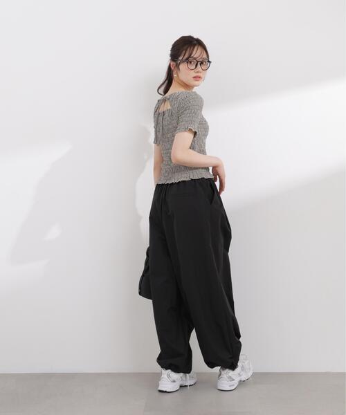 PROPORTION BODY DRESSING(プロポーションボディドレッシング)の「バックオープンシャーリングトップス / 1216160401(Tシャツ/カットソー・レディース・ピンク/ブラック/ブラック系その他・FREE)」の17枚目の写真